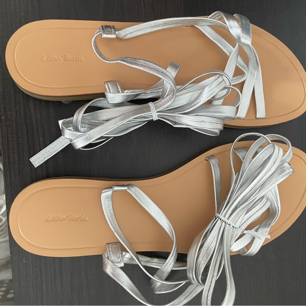 & other stories.Loeffler Randall Silver Strappy Sandals
